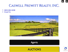 Tablet Screenshot of caswellprewittrealty.com
